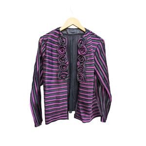 Vintage Goth Whimsygoth Dark Fairy Purple Black Jacket Witch Agatha Beetlejuice